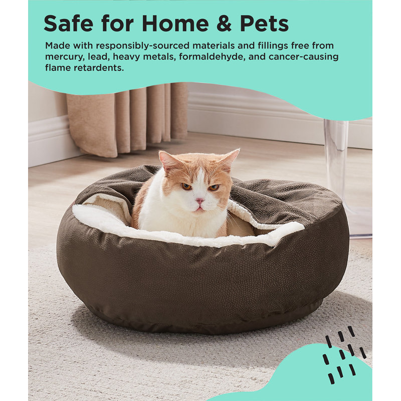 Best Friends by Sheri Cozy Cuddler Ilan Microfiber Hooded Blanket Cat and Dog Bed & Reviews